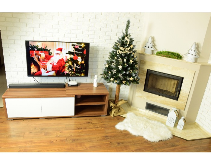 Vianočný stromček na pni Christee 6 180 cm - zelená