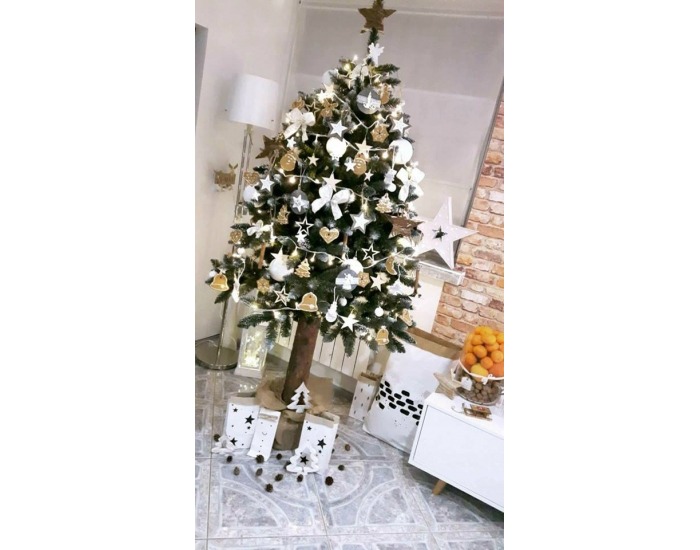 Vianočný stromček na pni Christee 6 180 cm - zelená