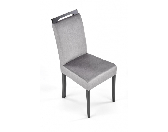 Jedálenská stolička Clarion 2 - čierna / svetlosivá