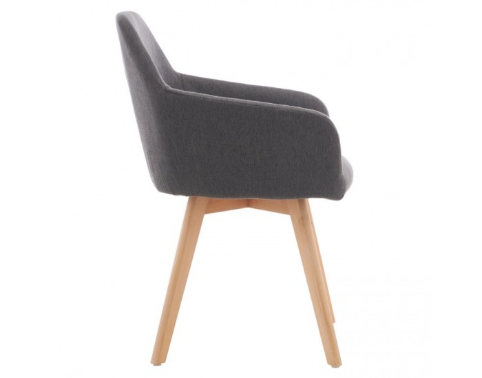 Kreslo Clorin 2 New - tmavosivá / buk