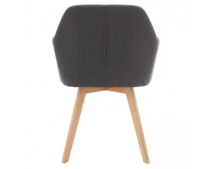 Kreslo Clorin 2 New - tmavosivá / buk