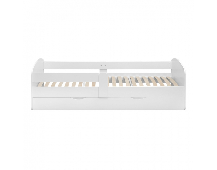 Jednolôžková posteľ s roštom a úložným priestorom Cocolino 90x200 cm - biela