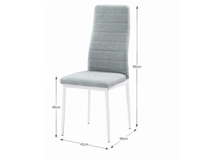 Jedálenská stolička Coleta Nova - zelená / biela