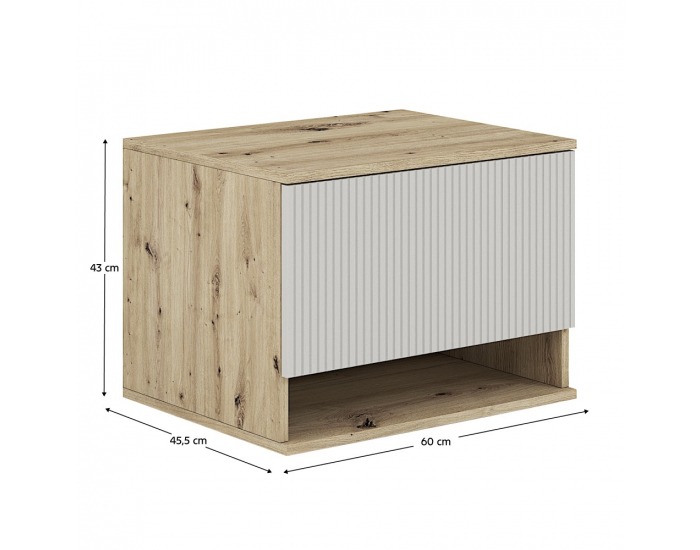 Kúpeľňová skrinka pod umývadlo Colos 60 - dub artisan / kašmír