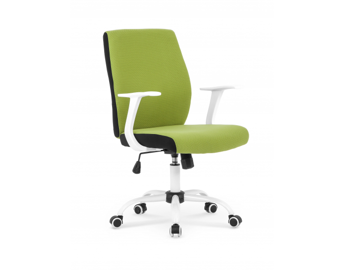 Kancelárska stolička s podrúčkami Combo - zelená / čierna