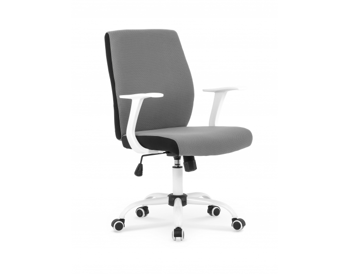 Kancelárska stolička s podrúčkami Combo - sivá / čierna