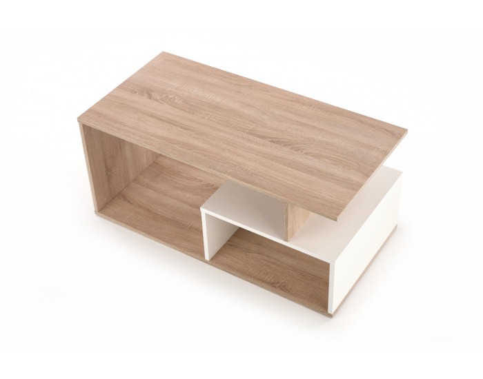 Konferenčný stolík Combo - dub sonoma / biela