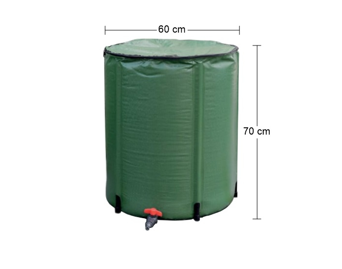 Skladací zásobník na dažďovú vodu Counter 200 - zelená