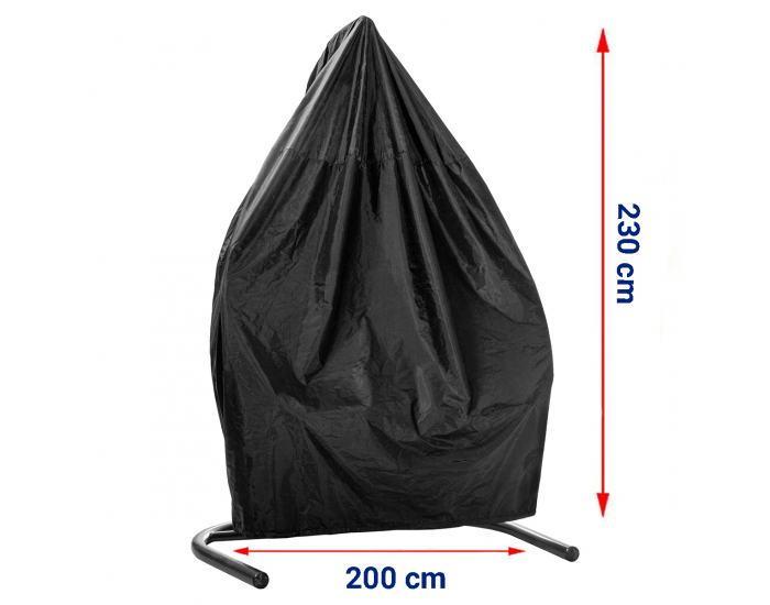 Obal na závesné hojdacie kreslo Cover 230 - čierna