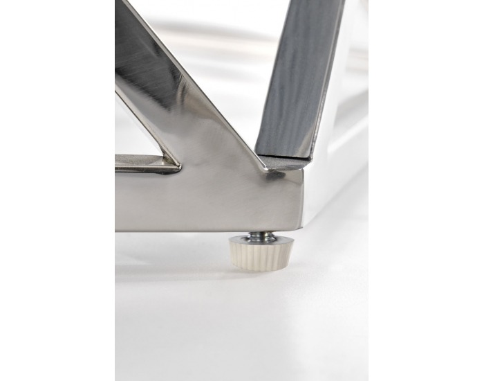 Konferenčný stolík Cristina - dymová / strieborná