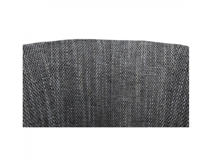 Konferenčné kreslo Cuba - čierna ekokoža / sivý melírovaný šenil