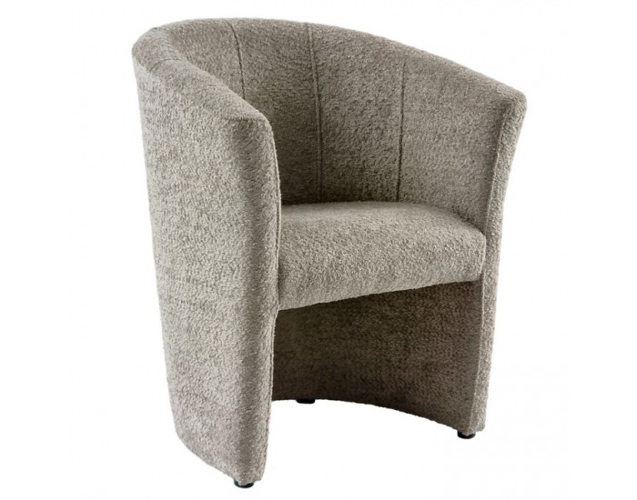 Konferenčné kreslo Cuba - sivobéžová (taupe) látka Coral