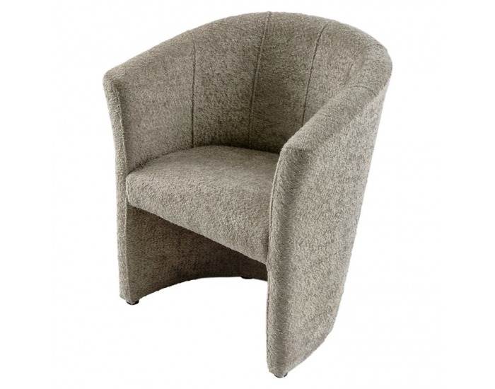 Konferenčné kreslo Cuba - sivobéžová (taupe) látka Coral