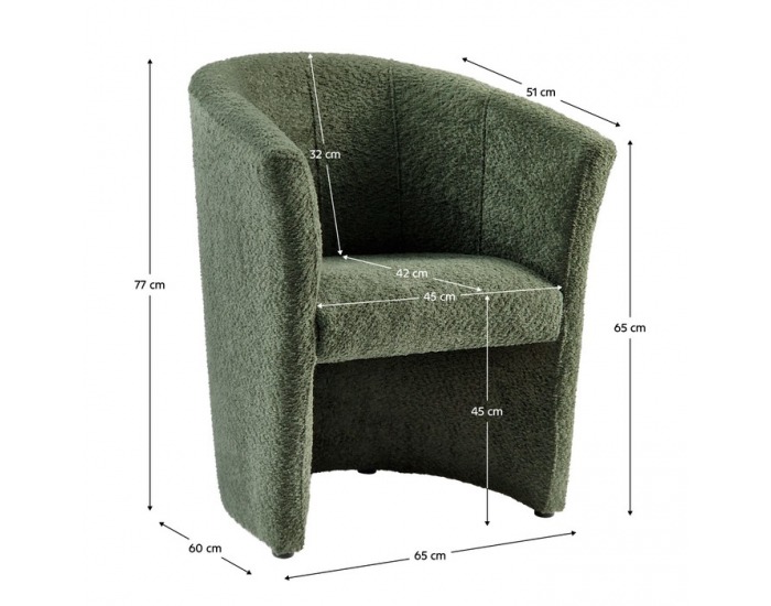 Konferenčné kreslo Cuba - zelená látka Coral