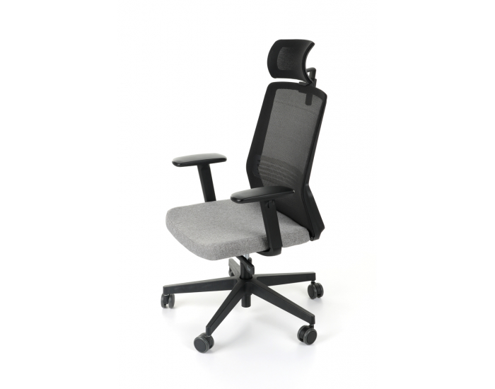 Kancelárska stolička s podrúčkami Cupra BS HD - sivá / čierna