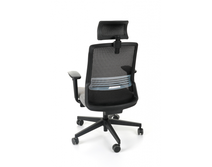 Kancelárska stolička s podrúčkami Cupra BS HD - sivá / čierna