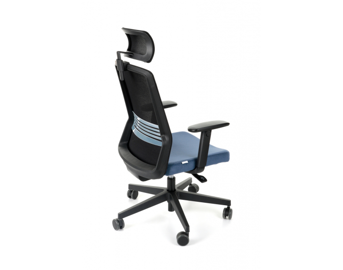 Kancelárska stolička s podrúčkami Cupra BS HD - tmavomodrá / čierna