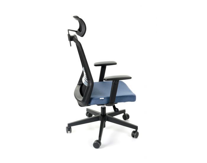 Kancelárska stolička s podrúčkami Cupra BS HD - tmavomodrá / čierna