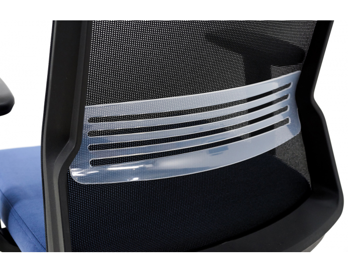 Kancelárska stolička s podrúčkami Cupra BS HD - tmavomodrá / čierna