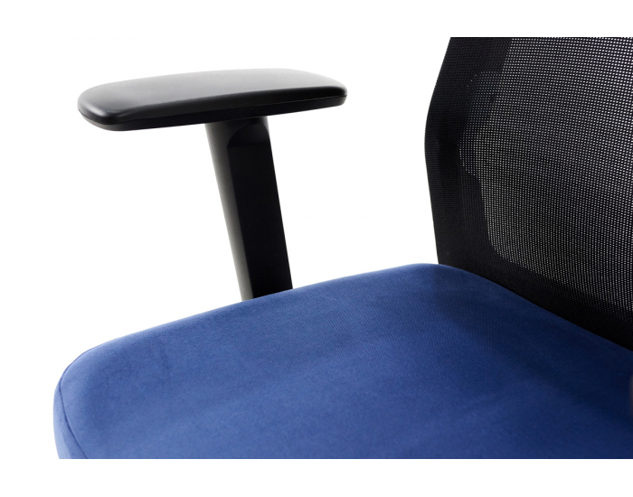 Kancelárska stolička s podrúčkami Cupra BS HD - tmavomodrá / čierna