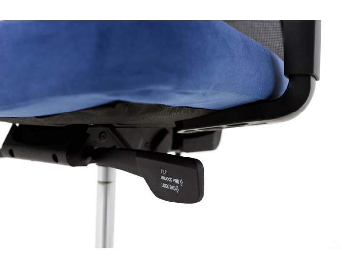 Kancelárska stolička s podrúčkami Cupra BS HD - tmavomodrá / čierna