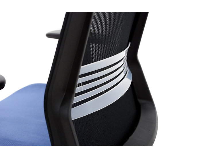 Kancelárska stolička s podrúčkami Cupra BS HD - tmavomodrá / čierna