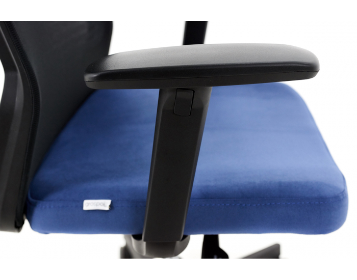 Kancelárska stolička s podrúčkami Cupra BS HD - tmavomodrá / čierna
