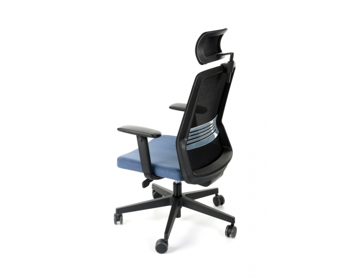 Kancelárska stolička s podrúčkami Cupra BS HD - tmavomodrá / čierna