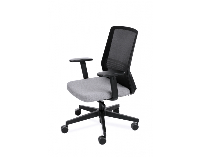 Kancelárska stolička s podrúčkami Cupra BS - sivá (Medley 05) / čierna