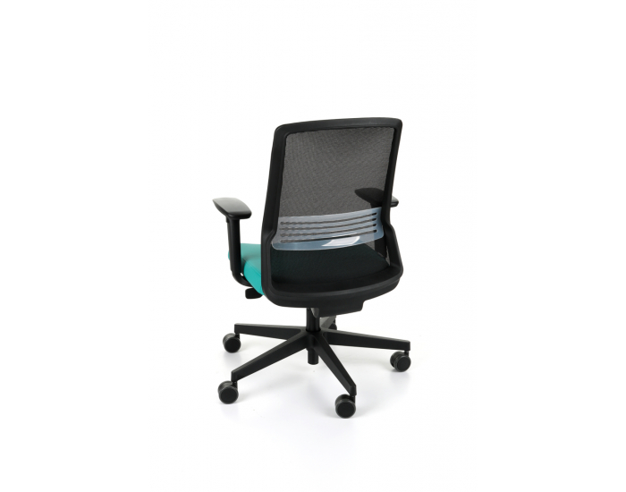 Kancelárska stolička s podrúčkami Cupra BS - tyrkysová / čierna