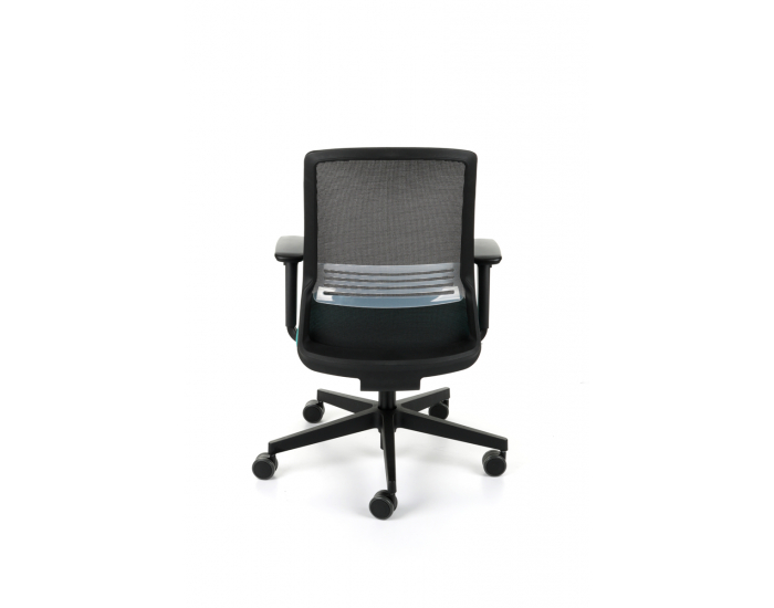 Kancelárska stolička s podrúčkami Cupra BS - tyrkysová / čierna