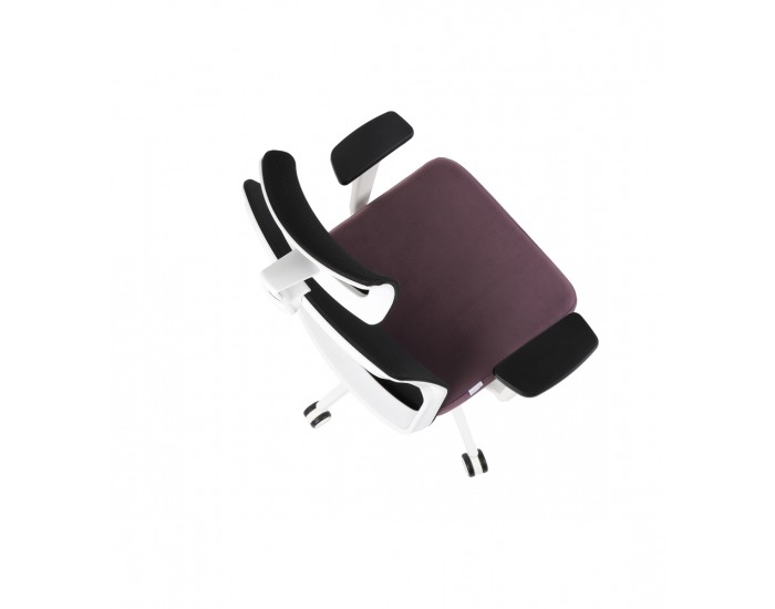 Kancelárska stolička s podrúčkami Cupra WS HD - fialová / čierna / biela