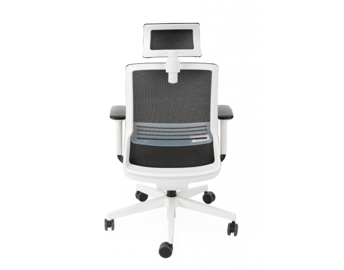 Kancelárska stolička s podrúčkami Cupra WS HD - svetlohnedá / čierna / biela