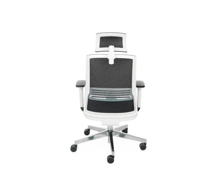 Kancelárska stolička s podrúčkami Cupra WS HD - tmavozelená / čierna / biela / chróm