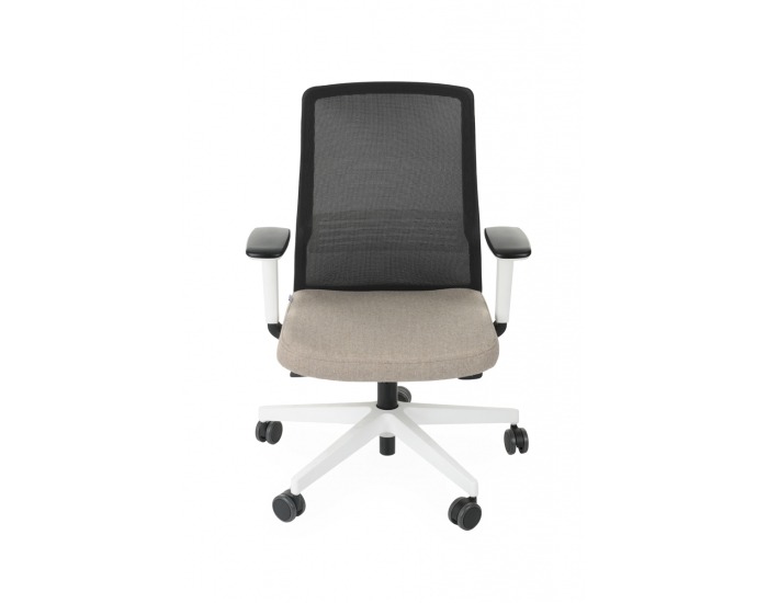 Kancelárska stolička s podrúčkami Cupra WS - svetlohnedá / čierna / biela