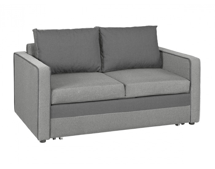 Rozkladacia pohovka s úložným priestorom Dada - svetlosivá / sivá