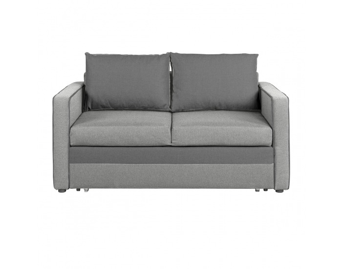 Rozkladacia pohovka s úložným priestorom Dada - svetlosivá / sivá