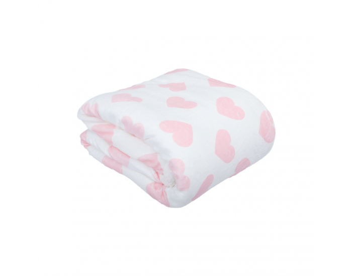 Obojstranná baránková deka Dalis 150x200 cm - vzor srdce