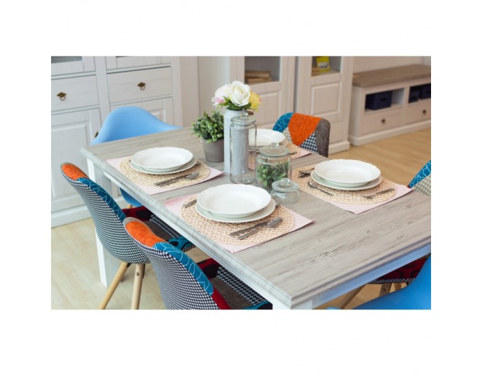 Jedálenská stolička Damen New - modrá / buk