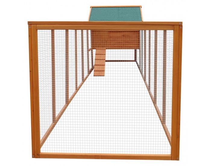 Kurník pre sliepky Dantel - hnedá / zelená