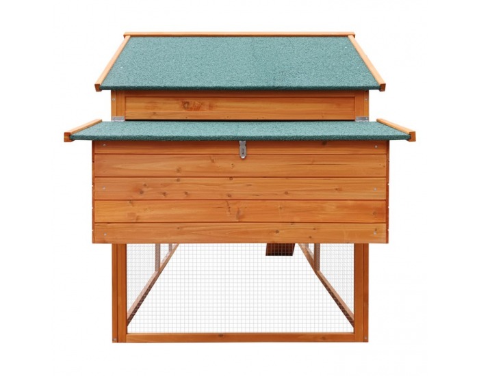 Kurník pre sliepky Dantel - hnedá / zelená