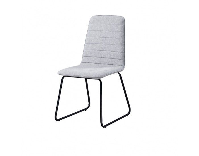 Jedálenská stolička Danuta - svetlosivá / čierna