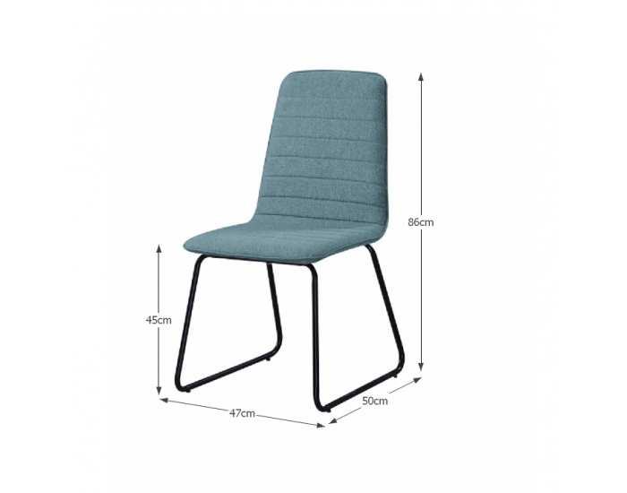 Jedálenská stolička Danuta - modrá / čierna