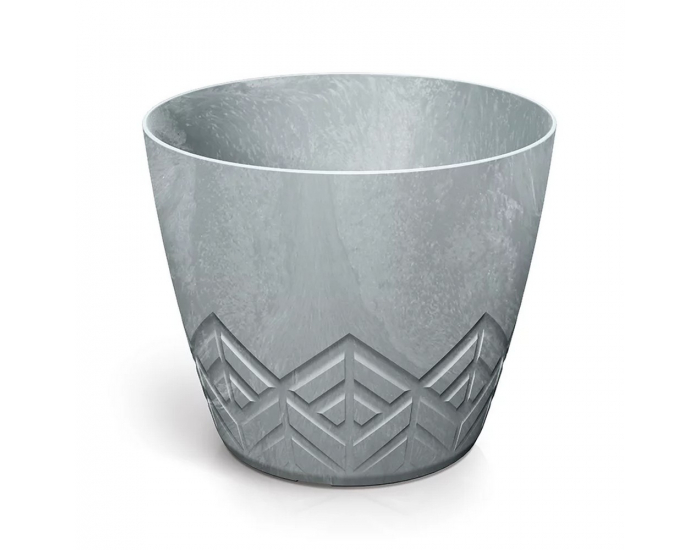 Plastový kvetináč DARE120E422U 11,9 cm - betón