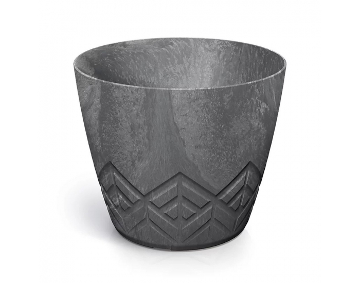 Plastový kvetináč DARE120E425U 11,9 cm - marengo