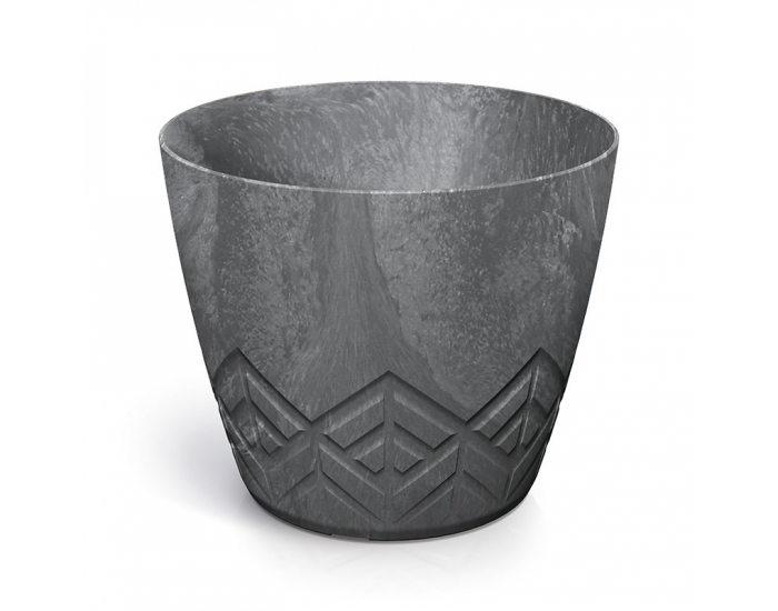 Plastový kvetináč DARE160E425U 15,8 cm - marengo