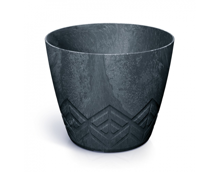 Plastový kvetináč DARE160ES433 15,8 cm - antracit