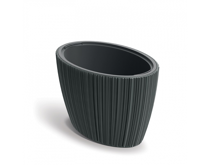 Plastový kvetináč DBOE600419U 59,5 cm - tmavosivá