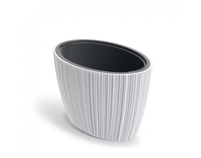 Plastový kvetináč DBOE600S449 59,5 cm - biela