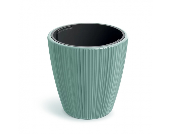Plastový kvetináč DBOR240623U 23,9 cm - zelená